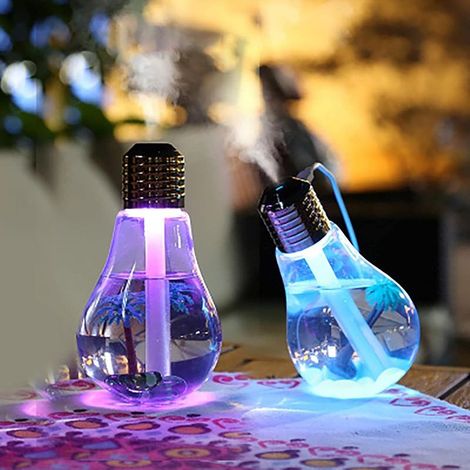 Diffuseur Humidificateur 400 ML, Ampoule Purificateur d'air,Argent(1pcs) (1/5)