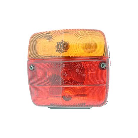 Anpassbarer linker Rücklicht mit Kennzeichenbeleuchtung – L: 110 mm, H: 100 mm