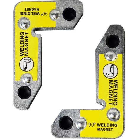 Équerres Magnétiques Puissantes pour Soudage - Angle Droit 90° - Force de Fixation 11,25KG (25 lbs) - Lot de 2 Pièces (1/5)