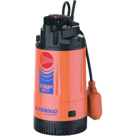 Elettropompa sommergibile multigirante in tecnopolimero per acque chiare monofase modello top multi 2 hp 0,75  kw 0,55  230v PEDROLLO