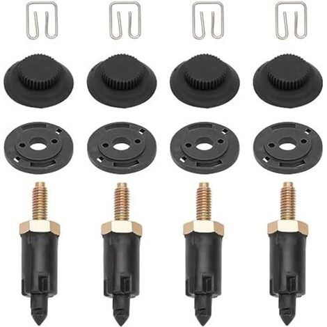Keyoung – Satz mit 4 Befestigungselementen für die HDI-Motorabdeckung von Peugeot Citroën 206, 307, 406, C4 und C5 – Kunststoff- und Metallclips und -schrauben – Teilenummer 013711 - 0137F6