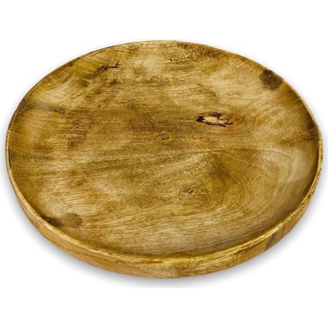 2944 Bol rond en bois de manguier 29 x 29 x 3,5 cm (1/4)