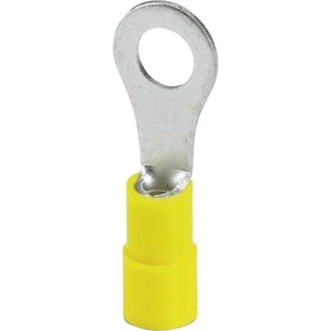 Phoenix Contact 3240029 Cosse à oeillet Section max.=6 mm² Ø du trou=6.50 mm partiellement isolé jaune 25 pc(s)