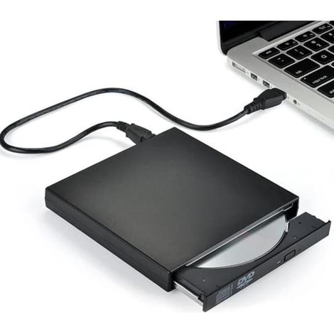 Lecteur CD/DVD externe, compatible avec les ordinateurs portables, lecteur DVD USB 3.0 et Type-C (1/5)