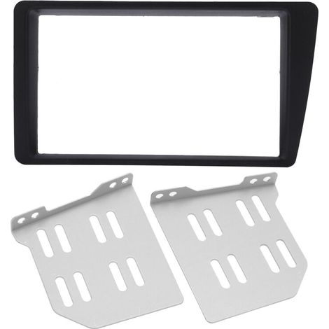 Cornice per autoradio generica, in ABS nero a lunga durata, per modelli con guida a sinistra (LHD) dal 2001 al 2005, ricambio perfetto (1/5)