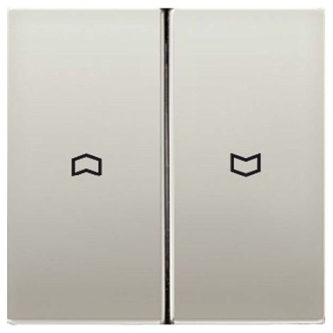 Jung Touche double, avec symboles fléchés, série LS, aluminium AL 2995 P