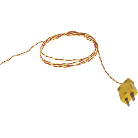 Thermocouple type K Ø 7/0.2mm, +250°C max à Fiche mâle miniature ( Prix pour 1 )