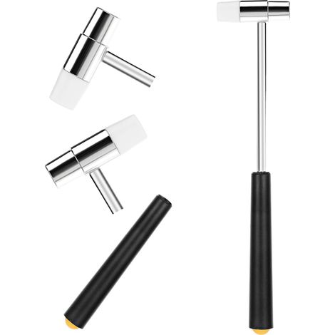 Mabor Petit marteau double tête, 18 cm, maillet plastique-métal, bijoux loisirs créatifs, montres, accordage, bois, instruments musique (1/4)