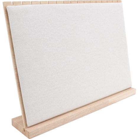 Présentoir à bijoux en bois 16 emplacements démontable en L structure robuste support pour colliers maison boutique (1/5)
