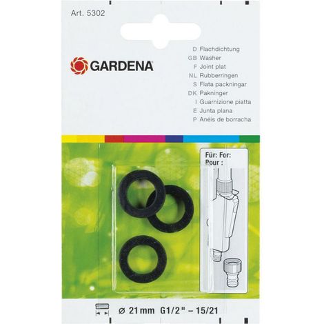 Guarnizione piana 15/21 per naso rubinetto GARDENA