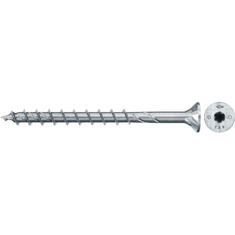 Vis à bois fischer PowerFast II 10,0x100 à tête fraisée TX TG acier galavanisé, passivée bleu 50 pièces (1/5)