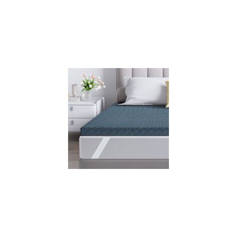 Surmatelas 140x190 cm INRE, Épaisseur de 6 cm, Mousse à haute résilience, Confort Respirant, Design Antidérapant,Sommeil Réparateur (1/5)