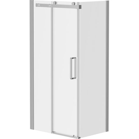 Series 10 Chrome Roller 1000mm x 700mm Sliding Door Shower Enclosure (1/5)
