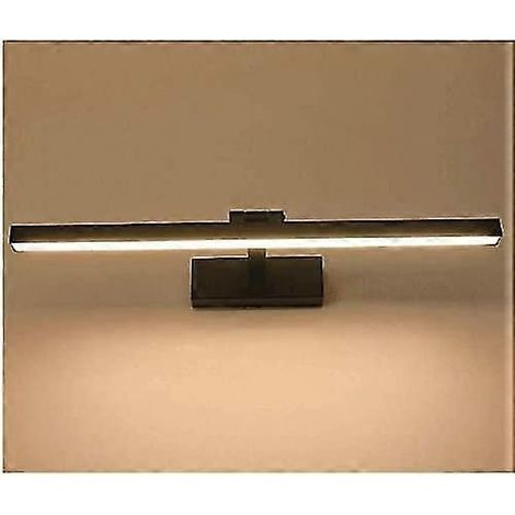 Lampe LED 9 W/40 cm pour salle de bain, lampe pour armoire à miroir, applique réglable couleur pomme, AC85-265 V, 6000 K (noir/blanc chaud) (1/5)