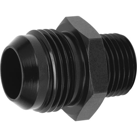 Kraftstoffleitungsanschluss 12 AN auf 1/2 NPT, schwarz eloxierter Adapter aus 6061-T6 Aluminium, kompatibel mit den meisten Flüssigkeiten (1/5)