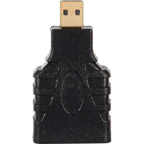 Adaptateur convertisseur vidéo Micro HDMI vers HDMI avec fonction de mise à l'échelle, compatible avec les téléviseurs HD, les lecteurs DVD et les smartphones, prend en charge la sortie 1080p. (1/5)