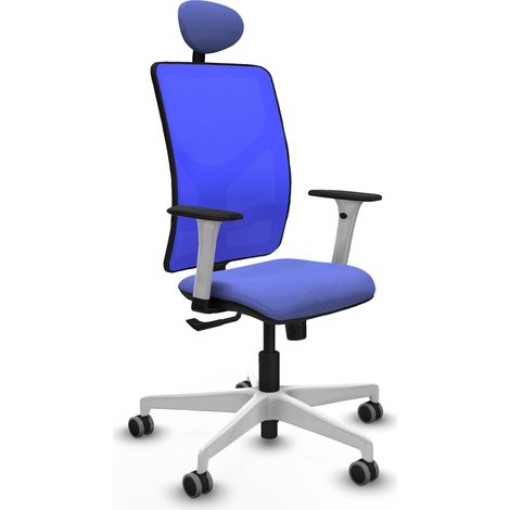 Chaise de bureau piqueras y crespo Motilla blanc support lombaire (1/2)