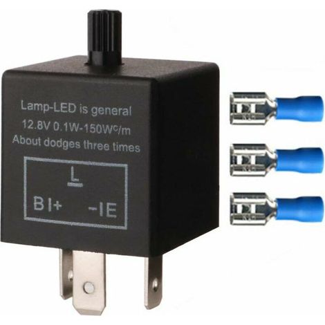 Accessoire pour remorque Clignotant réglable 3Pin pour Les Clignotants de LED CF13 JL-02 EP34 Relais électronique de Clignotant 12V 0.1W-150W (1/5)