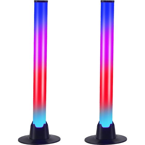 farbenfrohe USB-Schreibtischlampen mit Geräuschsensor und Ambientebeleuchtung