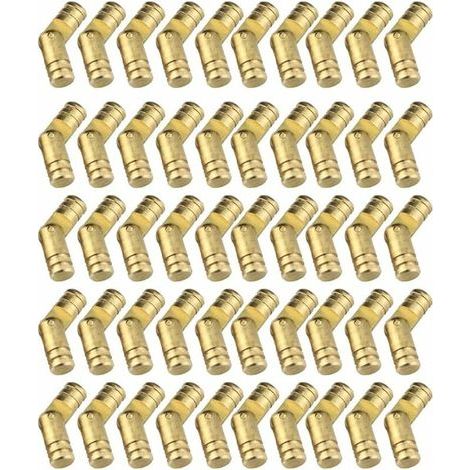 50 Pièces Mini Laiton Dissimulé Charnière, Charnières Meuble,nvisibles Charnières en T Charnière Cylindrique pour l'artisanat de Bricolage Boîte à Petits Meubles Hardware Box (1/4)