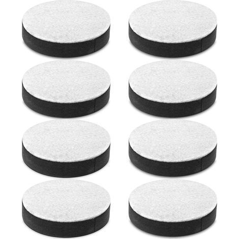 8 Pièces Tampon Chaise Feutre, Patins pour Meubles Rond Patin Antiderapant pour Hauteur Accrue Silencieux et Résistance à l'usure Tampon Feutre Meuble Autocollant (1/5)