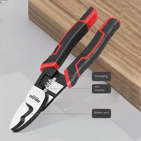 210 mm Drahtschneider, ideal zum Schneiden von Kupfer, Aluminium und Kabeln, multifunktionales verstärktes Industriemodell