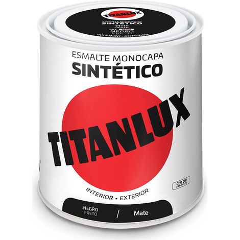 Einschichtiger mattschwarzer Kunstharzlack 250ml titanlux 5809005