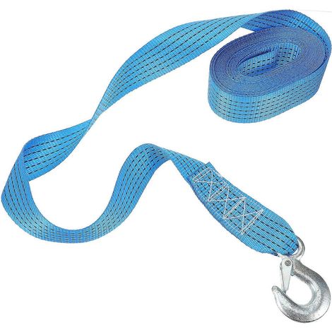 Sangle de remorquage pour treuil de remorque, sangle de remorquage robuste, corde de remorquage pour bateau de pêche, sangle de 6 m (1/5)