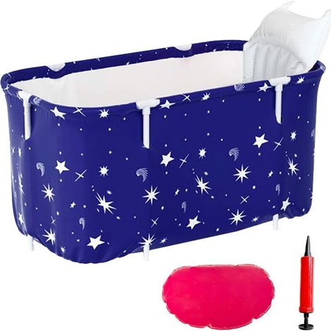 Baignoire gonflable portable pour adulte – SPA pliable avec oreiller intégré, siège ergonomique et système de gonflage rapide