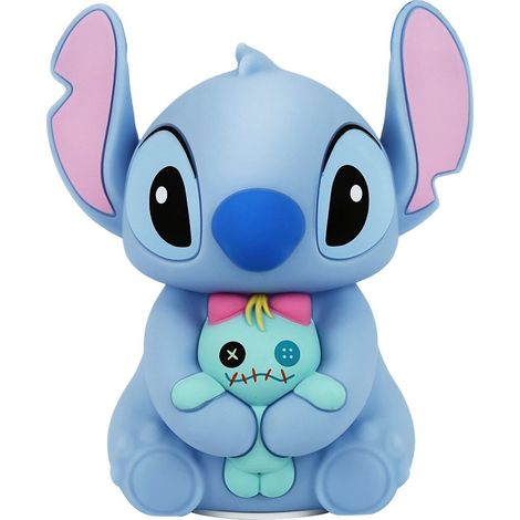Lampada Touch Stitch con Scrump 15.5 cm Bianco Blu DISNEY GRAND JESTER