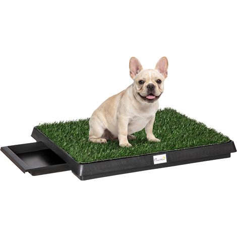 Toilettes pour animaux avec gazon artificiel et base, adaptées à une utilisation intérieure et extérieure, dimensions : 51 x 63 cm (1/5)