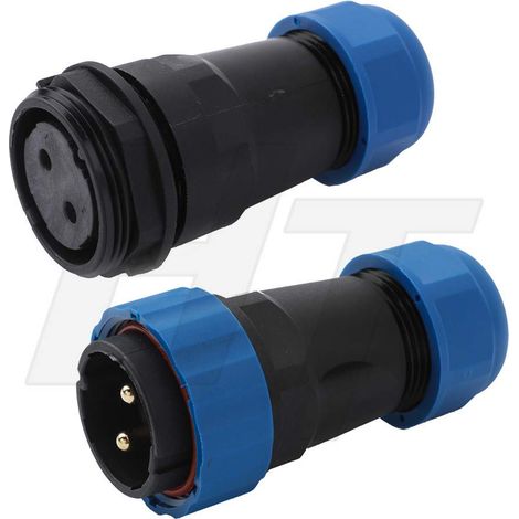 Waterproof 2 Pin Male Female 45A Circular Electrical Connector for LED Equipment/Power/Lighting (1/5)