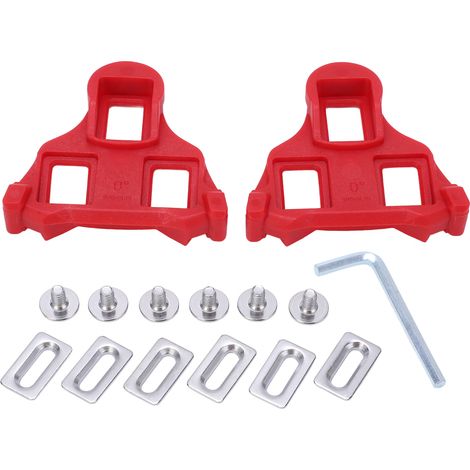Paar rutschfeste Cleats für Mountainbike-Pedale (rot) (1/5)