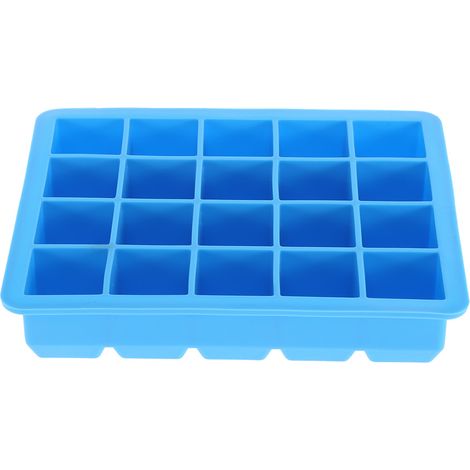 1 Moule à glaçons, Silicone alimentaire, 20 compartiments, Glaçons 2,5cm et 5cm, Pour cocktails et boissons (1/5)