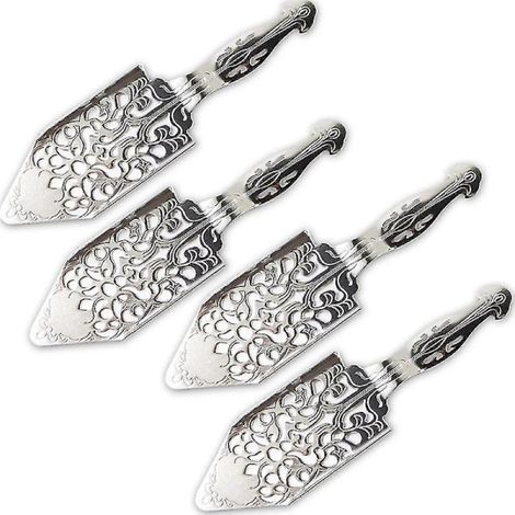 Lot de 4 cuillères à absinthe en acier inoxydable, style vintage, pour bar à cocktails, verre à absinthe avec filtre intégré, cuillère à absinthe creuse-AquaForge (1/5)