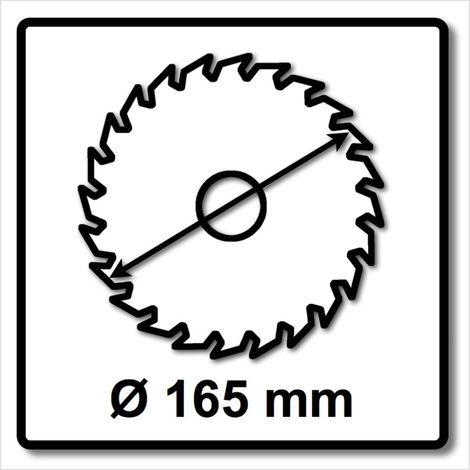 Makita Standard-Carbid-Sägeblatt 165 mm 24 Zähne Metall