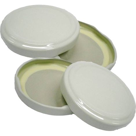 CAPSULA PER BARATTOLO D 82 MM 100 PZ BIANCO- 1,0 confezione
