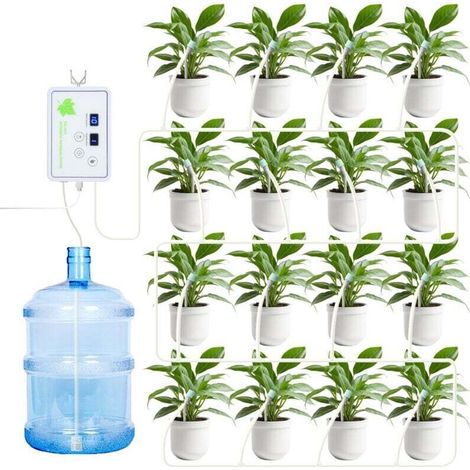 Système D'arrosage Automatique D'intérieur pour 16 Plantes en Pot. 100 Modes Arrosage Kit D'irrigation Goutte à Goutte Automatique Rechargeabilité pour Interieur. Balcons