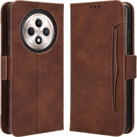 Klapphülle für Oppo Reno 12FS / 12F, mit Kartenfach, Braun (1/5)