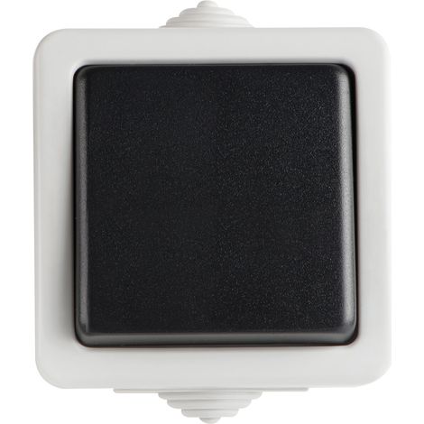 Interruptor bipolar de tornillo Tekno 10AX 250V gris IP54 25349 (1/2)