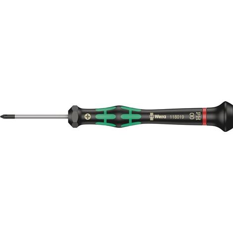 Wera 2050 05118019001 pour l'électronique et la mécanique de précision Tournevis cruciforme PH 00 Longueur de la lame: