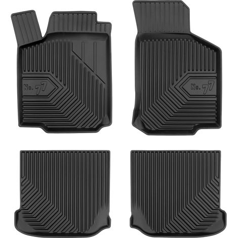 Tapis de Sol de Voiture pour VW Golf mk4 1997-2006 TPE Antidérapant Noir 4Pcs (1/5)