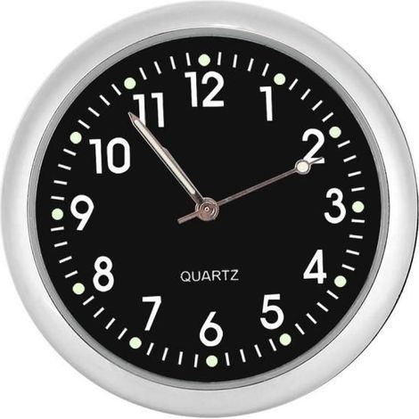 Orologio da auto al quarzo, superficie a specchio in vetro, lavorazione squisita, orologio da auto buono e bello, ufficio studio per (1/4)