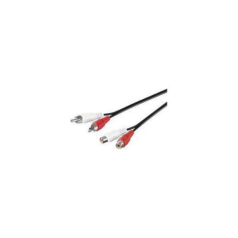 Cavo audio MicroConnect 2 x RCA 3 m (1/4)