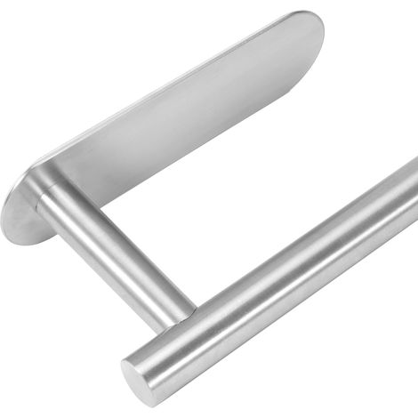 Porte-essuie-tout autocollant en acier inoxydable, accessoire pour salle de bain et cuisine (1/5)