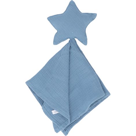 Stella apaisante bébé étoile douce avec anneau de dentition, couverture réconfortante pour nouveau-né, sécurité et câlins. (1/5)