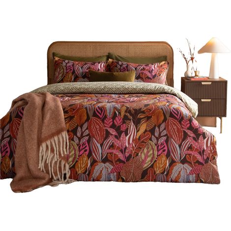 Housse de couette 3 pièces velours réversible imprimée (1/4)
