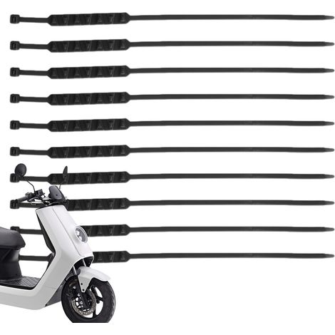 Chaînes à neige pour moto, ensemble de chaînes de pneus de moto, chaîne de traction pour pneus avec antidérapant portable, chaînes à neige pour l'hiver, pour la boue, la glace (1/5)