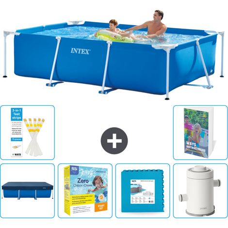 Rechteckiger Frame Pool - 260x160x65 cm - 7-teilig S102