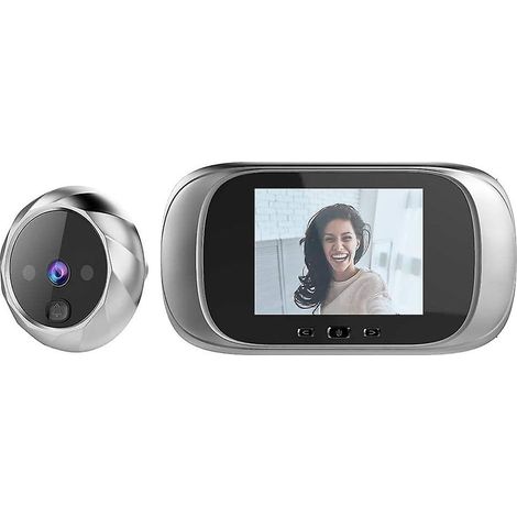 Judas numérique, caméra de judas LCD de 2,8 pouces avec vision nocturne haute résolution et prise de vue grand angle pour sonnette de sécurité (1/4)
